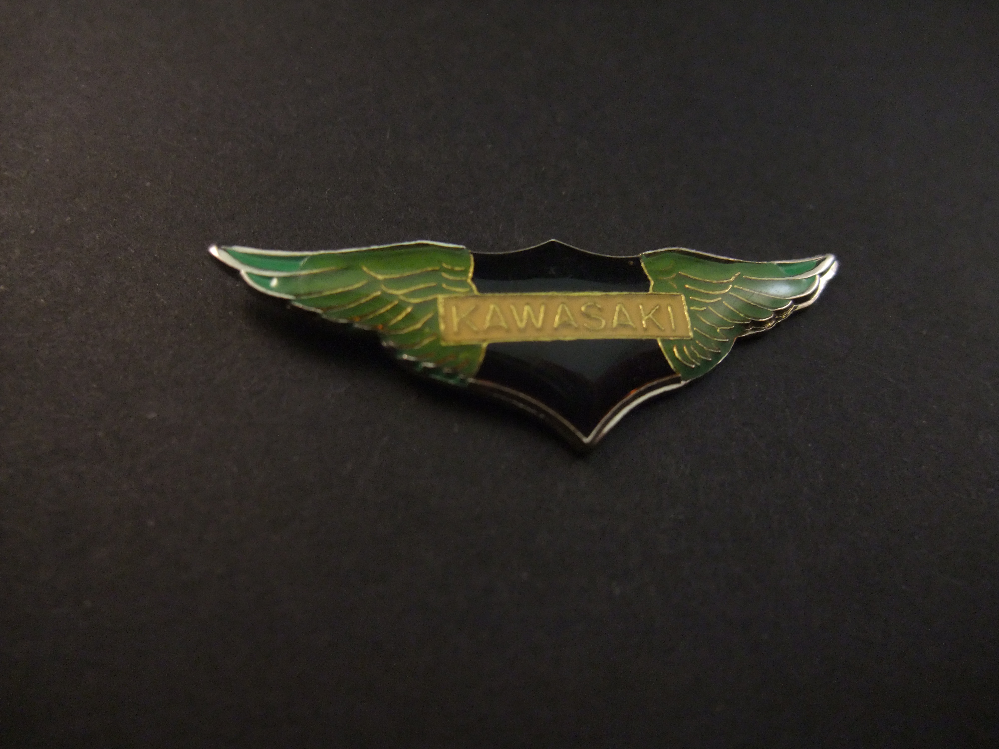 Kawasaki motor logo groene Wing